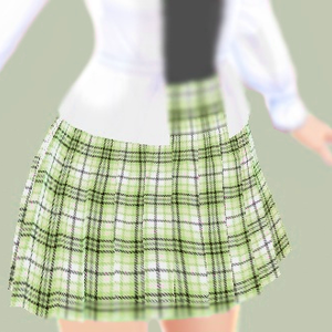 Vroid Green Skirt