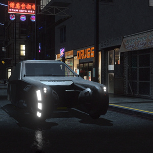 【3Dモデル】サイバーパンクな車「N-Spinner」【FBX・VRChat可】