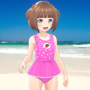 Vroid texture Loli swimsuit pink cute  ロリ水着 ピンク キュート VRoid テクスチャー