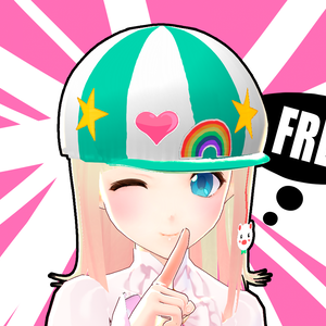 自由かわいい帽子カワイイベレットvroidテクスチャ free Cute hat kawaii beret vroid texture 