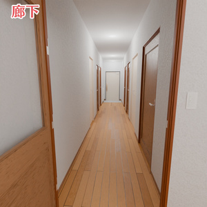 3LDKマンションの部屋の3Dモデル(家具付き)[Blender,unity(VRC)用] 缩略图 8