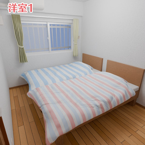 3LDKマンションの部屋の3Dモデル(家具付き)[Blender,unity(VRC)用] 缩略图 18