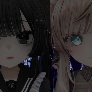 【lilToon】 VRCマヌカちゃんメンヘラメイク 【マヌカ】【Manuka】 Menhera makeup texture 缩略图 4