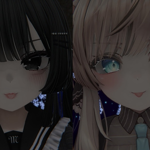 【lilToon】 VRCマヌカちゃんメンヘラメイク 【マヌカ】【Manuka】 Menhera makeup texture 缩略图 5