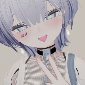 【VRchat】お人形さんのようなキュートなサメメイク【Rurune】【ルルネ】Cute shark makeup that looks like a doll 缩略图 9