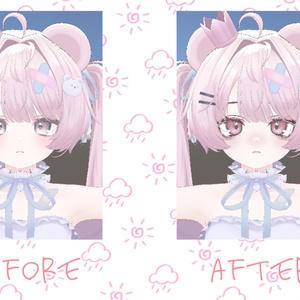 重めのメンヘラ女子風メイク【VRchat】【ミルフィ Milfy】★On sale  3/31  ★ Menhera girl's Style Makeup 缩略图 2