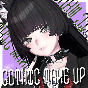 ゴシック風なメイクテクスチャ【VRChat】【Shinra】【森羅】 Beauty Gothic Makeup