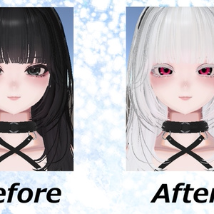 儚げな白メイク【しゅあん】【Shuan】【VRCHAT】Ephemeral white makeup 缩略图 3