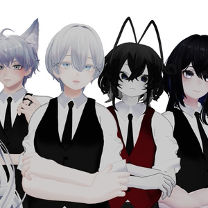 『Casino Dealer suit』カジノディーラー用スーツ【VRchat】【3D衣装モデル】【複数アバター対応】 缩略图 7