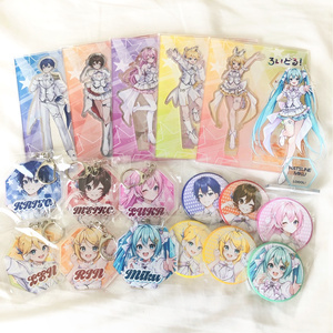 ホロ加工缶バッジA＜asteroid：初音ミク＞ - Rella Artworks / 不安定+