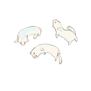 Weasel Key Chain Weasel Vhyt Keychain B (No Coating) - Hotaのお店 - BOOTH