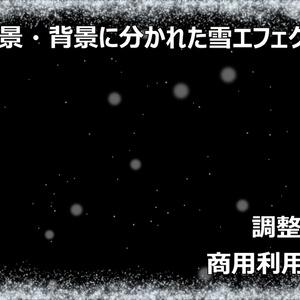 【OBS用・配信素材】調整可能な雪エフェクト【簡単導入】