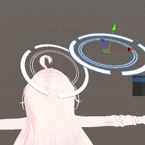 ソラハちゃんの天使の輪を独立させたGameObject