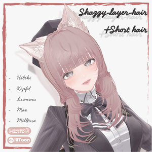 【5アバター対応】Shaggy-layer-hair ＆ Short hair