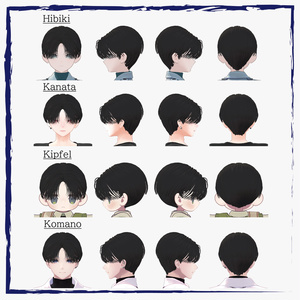 【8アバター対応】Shadow Center Part hair 缩略图 6