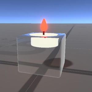 【VRChat向け】ゆらめくキャンドルランプ - Candle Lamp -
