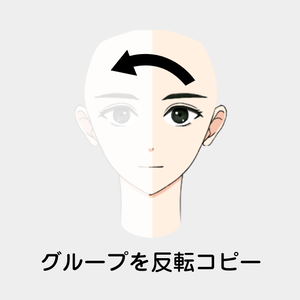 【Photoshop】選択したグループを反転コピーするスクリプト