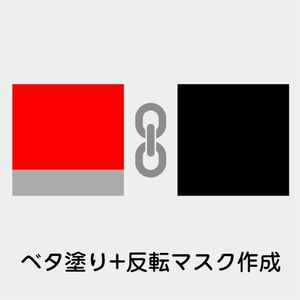 【Photoshop】ベタ塗り+マスク（反転）作成スクリプト