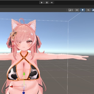 イチゴちゃんの下着を牛柄ビキニにするテクスチャ 缩略图 5