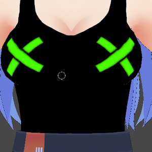 Neon Green X Sticker Pasties