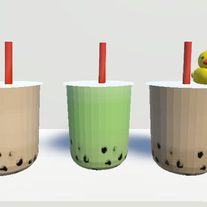 タピオカミルクティー(紅茶、抹茶、ほうじ茶)