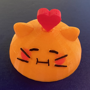 にゃんぷっぷー blobcatmeltlove みかん色
