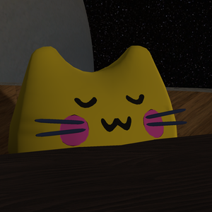 【無料版】VRChat用持てる置物 Blobcat_uwuぬいぐるみ