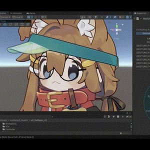 【Version 3】VRChat想定アバターギミック ExGlass まめフレンズ、ロポリこん、みみのこ、クララ、コロネ対応(PCVR/Desktop) そこそこローポリ 空間固定 AudioLink対応