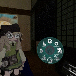 【Version 3】VRChat想定アバターギミック ExGlass まめフレンズ、ロポリこん、みみのこ、クララ、コロネ対応(PCVR/Desktop) そこそこローポリ 空間固定 AudioLink対応 缩略图 2