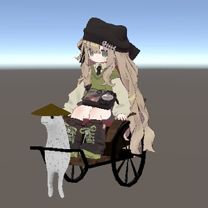 【自分が乗客になるやつ】まめふれんず、コロネ、ロポリこん、みみのこ用「Akyo人力車ギミック」 缩略图 4