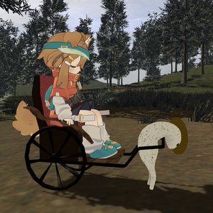 【自分が乗客になるやつ】まめふれんず、コロネ、ロポリこん、みみのこ用「Akyo人力車ギミック」 缩略图 3