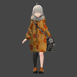 Nemo用標準衣装模様替えギミック付きマテリアルセット「和柄 -Wagara- 紅葉(MOMIJI)」 MA対応 標準色とメニューで切替できます 缩略图 8
