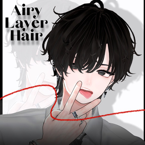 Airy Layer Hair【VRC想定hair】