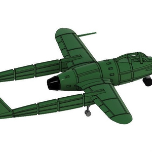 1/3000 富嶽(Z飛行機)＋格納庫 - 動く背景 - BOOTH