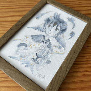 Original postcard-sized drawing of a shoebill.