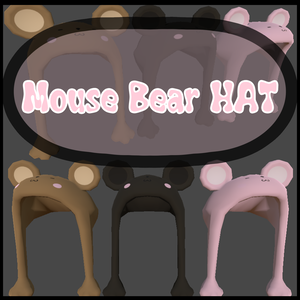 Mouse Bear Hats (Rigged)