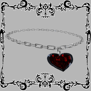 【MA対応】♰RedBloodHeart Necklace♰