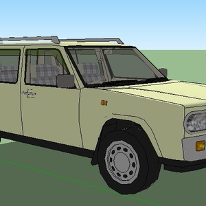 日産ラシーン　NISSAN RASHEEN　sketchup