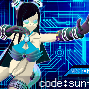 【VRChat想定】code:sun-black【Humanoidモデル】