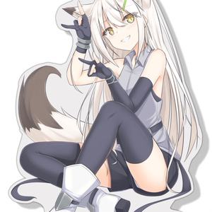 二次受注生産】凪白みと_オリジナルデスクマット1000×350 - white fox