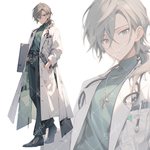立ち絵素材92 医者 男性