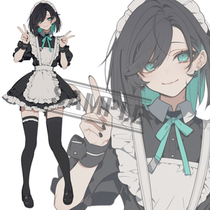 立ち絵素材206 メイド 女の子