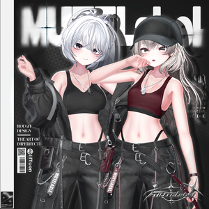 🖤【14アバター対応】MUTELabel【VRChat向け衣装モデル】🖤