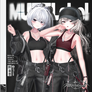 🖤【14アバター対応】MUTELabel【VRChat向け衣装モデル】🖤