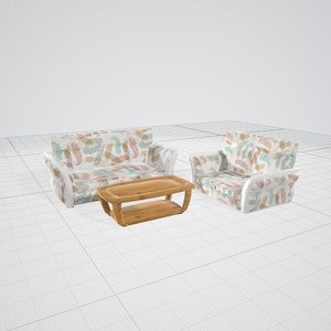 ３dモデル　リビング　イス　ソファ　テーブル　obj