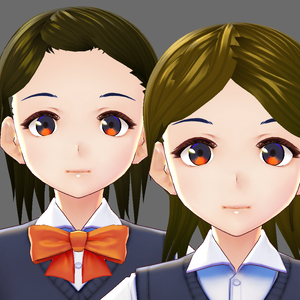 VRMアバター「芳武果子」＆「並松美有希」セット