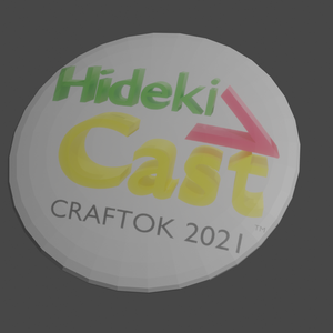バーチャルクラフ特区出展記念HidekiVCast缶バッジ