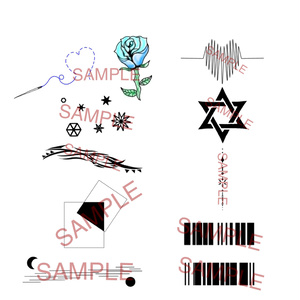 素材　tattoo　ワンポイント