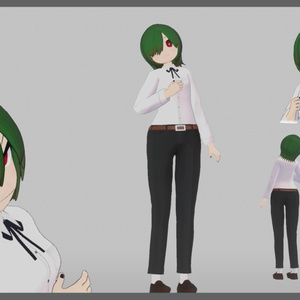 【オリジナル3Dモデル】実験体弐号「PI-el」【VRC想定】 缩略图 2