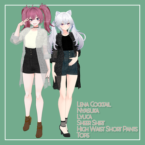 レナ・ニャスカ・リュカ対応 シアーシャツセット　SheerShirt Set